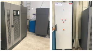 Installation onduleur 250 kVA - INGELEC+, bureau d'études en ingénierie électrique basé à Pierrefeu Var, France.