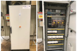 Remplacement d'une armoire d'éclairage professionnelle - INGELEC+, bureau d'études en ingénierie électrique basé à Pierrefeu Var, France.