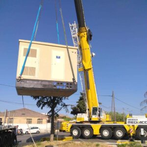 Installation d'un poste de transformation électrique de 1250 kVA INGELEC+, bureau d'études en ingénierie électrique basé à Pierrefeu Var, France.